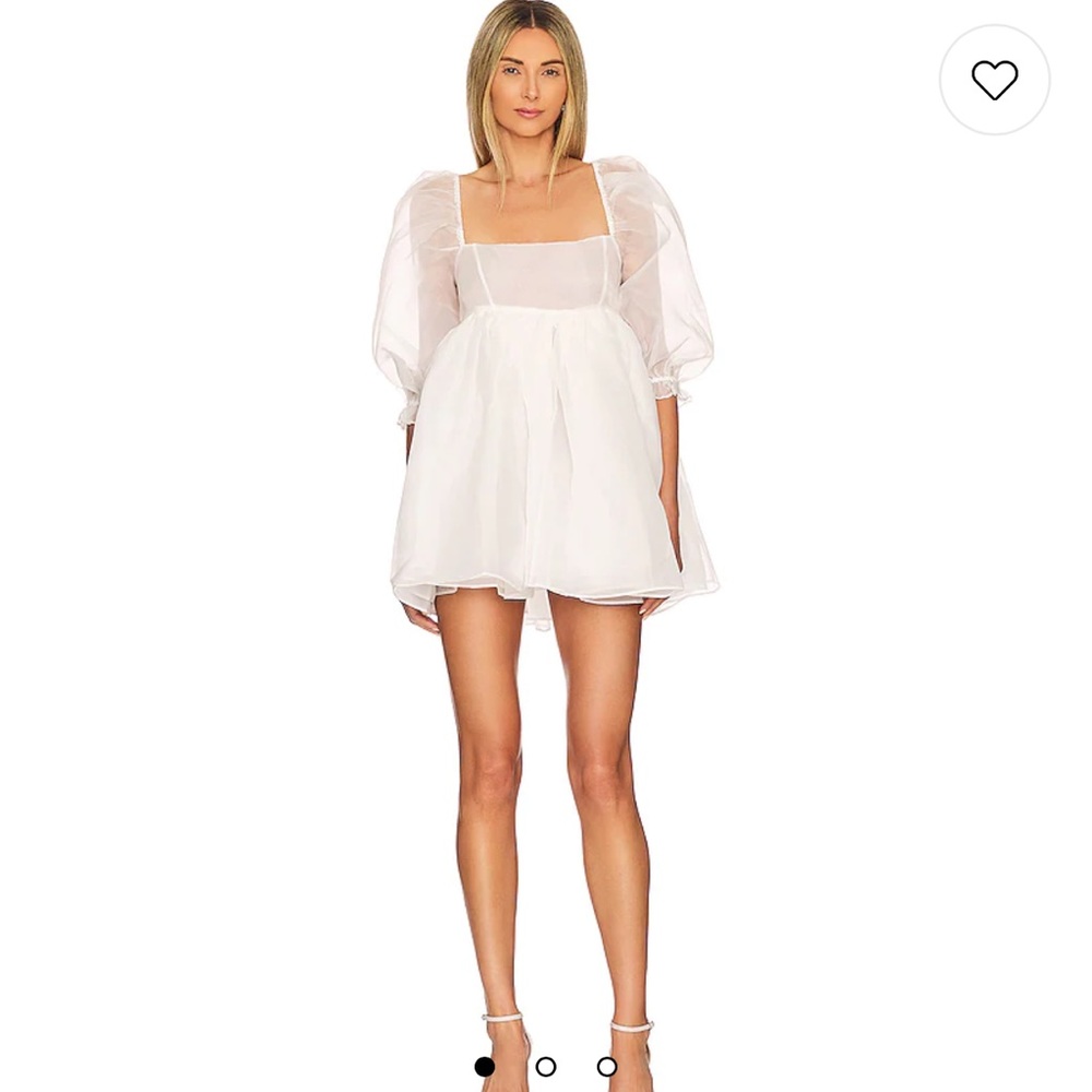 Selkie puff dress ivory size small